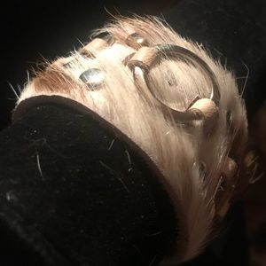 Pony cow  fur a rock ‘n’ roll cuff